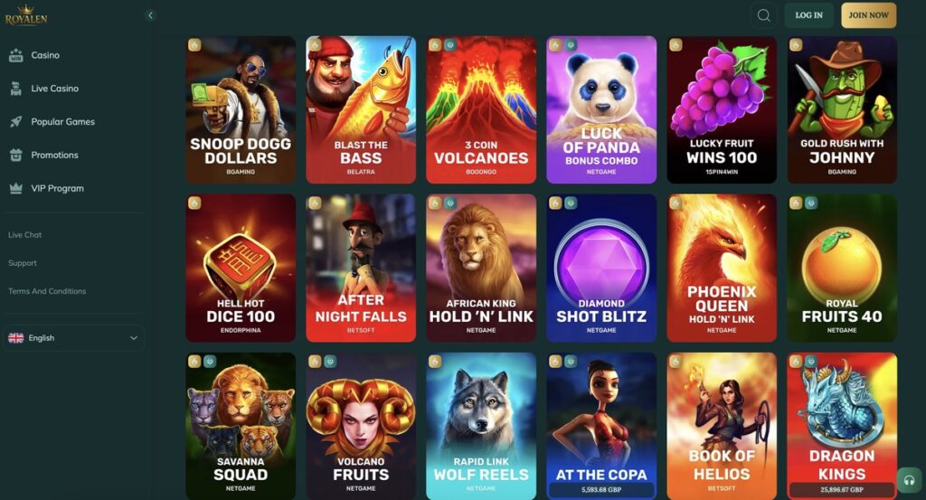 Royalen - #1 Rated Credit Card Casino